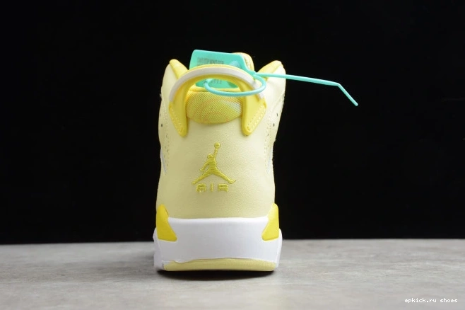 Rep 6 Retro (GS) Floral Jordan Yellow Dynamic Air 543390-800 0807